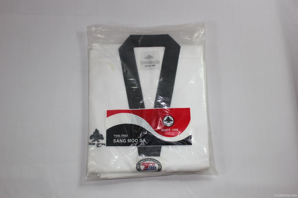 WTFapproved Pine Tree black v neck taekwondo uniform