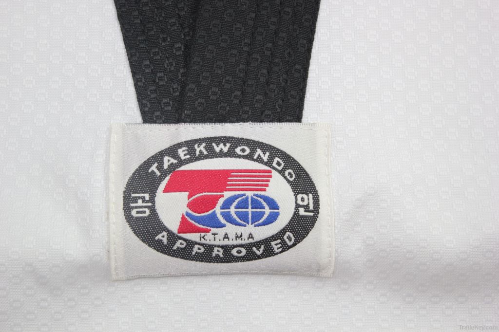 WTFapproved Pine Tree black v neck taekwondo uniform