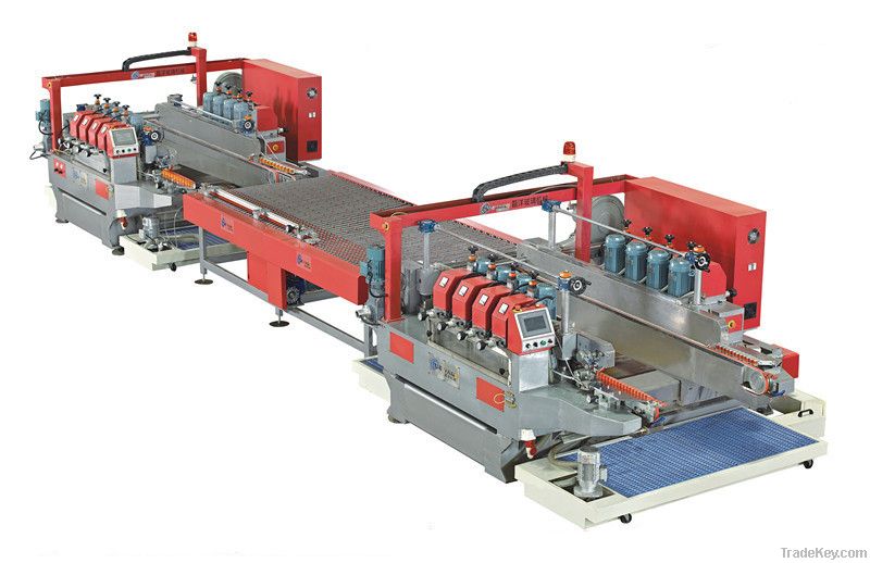 automatic double round edge linear production line