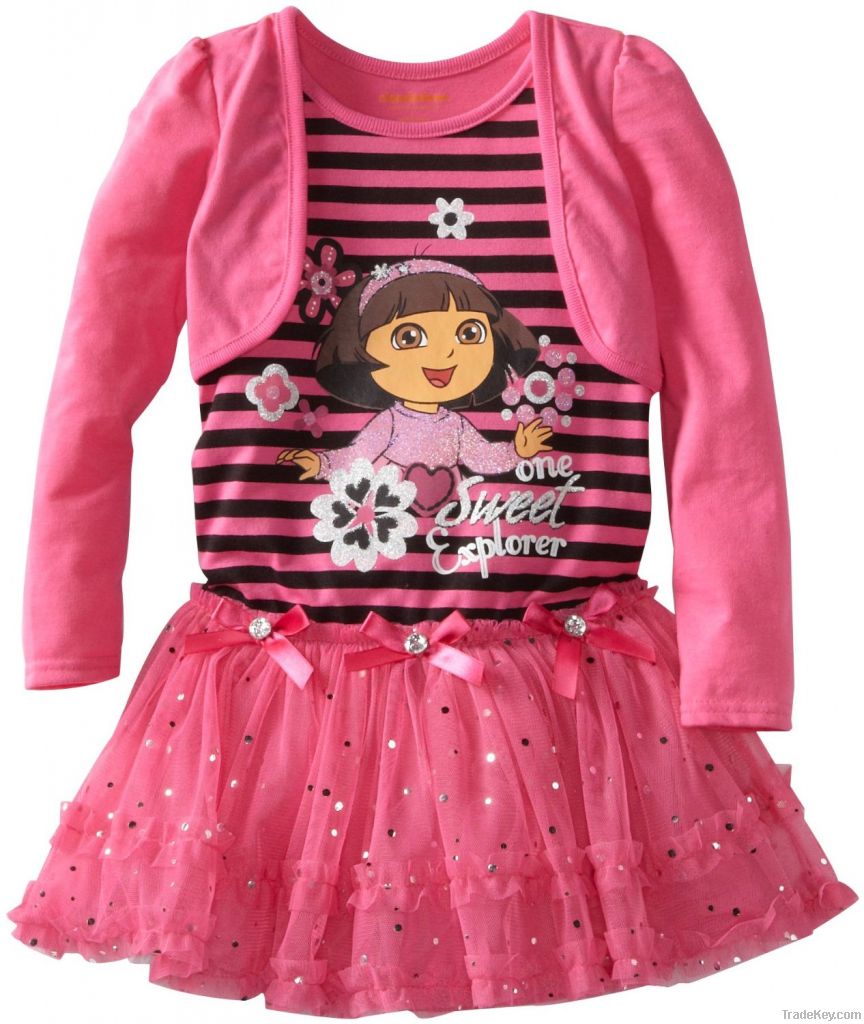 Fashion girl clothes/kids clothing wholesale