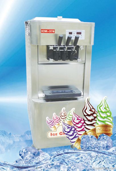 2+1 mixed flavors, floor model soft ice cream machine