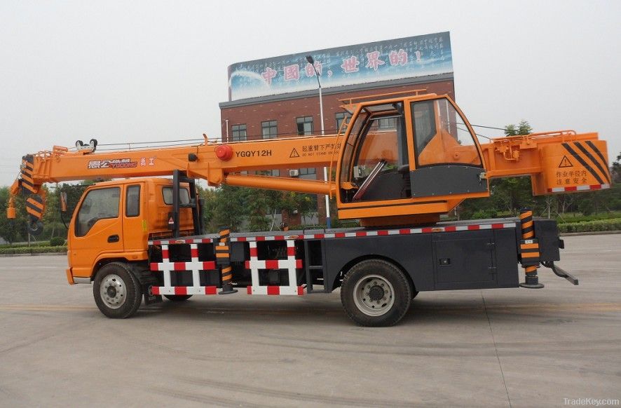 12ton Telescopic hoisting boom Truck Crane YGQY12H with torque limiter