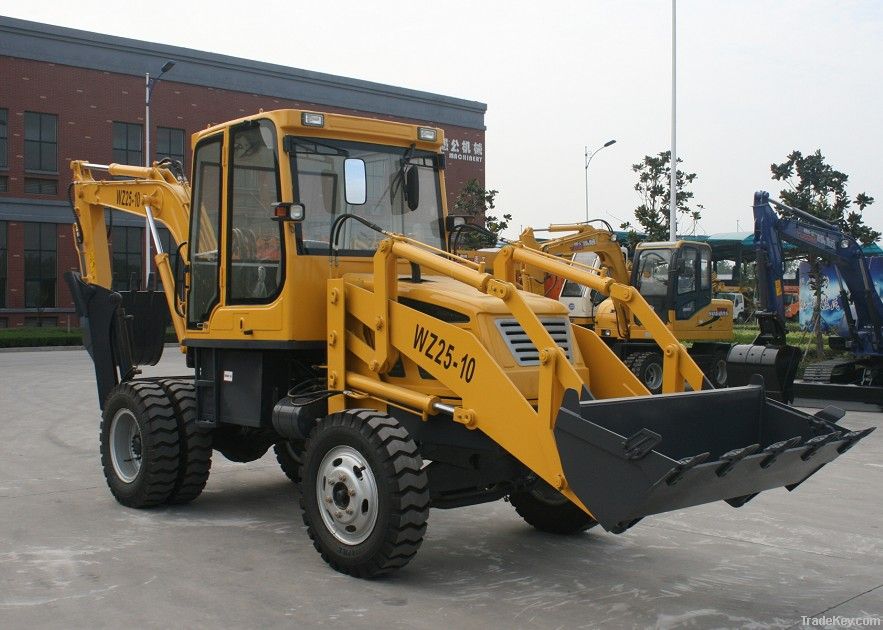 Yugong Brand WZL25-10A Small Backhoe Loader with 0.25 excavating bucke
