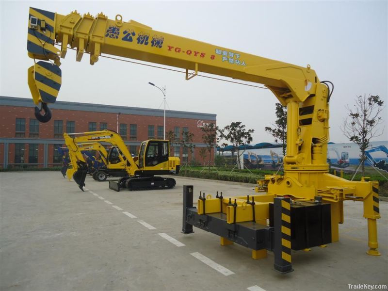 Unique selling point YGQYS2T Small Truck Mounted Crane 2tons with T-ki