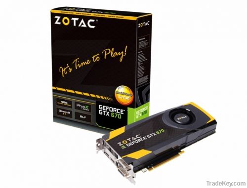 ZOTAC NVIDIA GeForce GTX 670 GTX670 Desktop Graphics Video Card