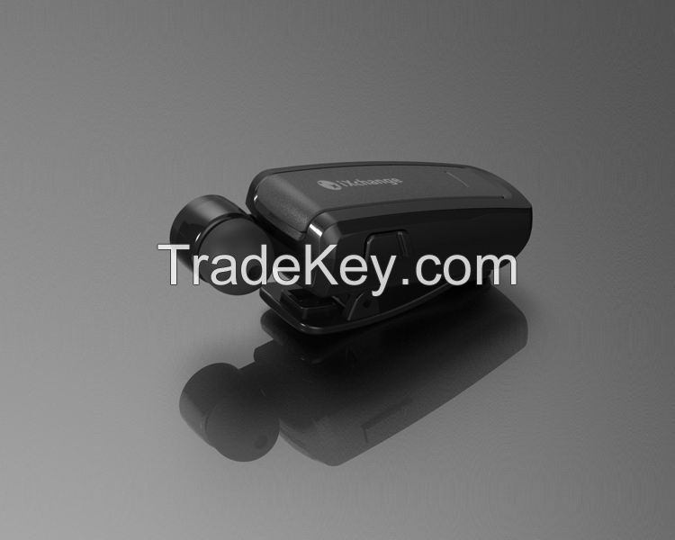 iXchange Clip Type Mini Retractable Bluetooth Headset With Multipoint Link Function