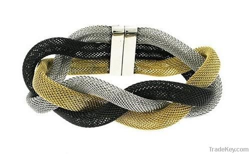 Export magnetic clasp stainless steel braid bracelet