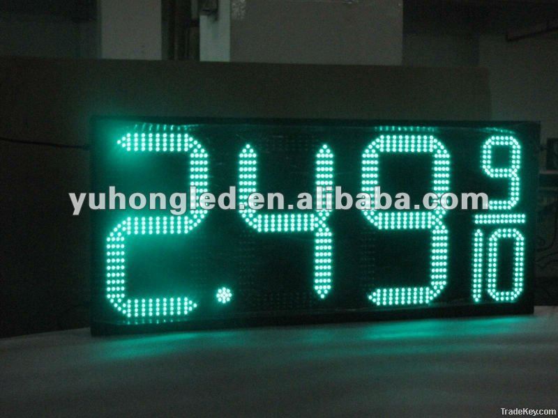 LED gas price display