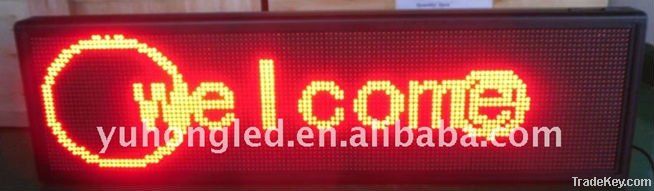 LED moving message display