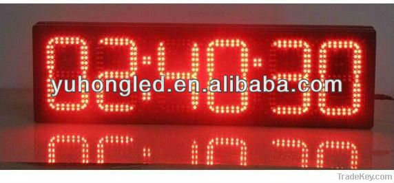 LED time and temperature display