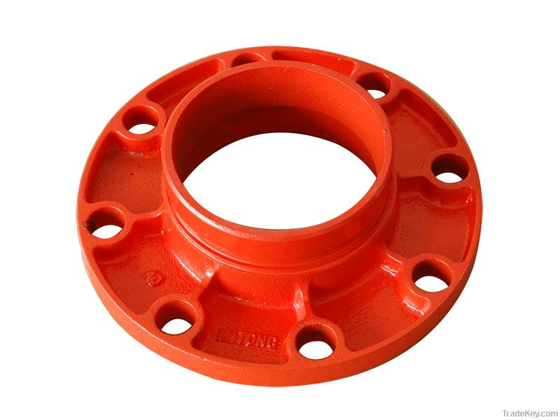 ASTM A536 Flange Grooved Adaptor Victaulic Grooved Pipe Fitting By