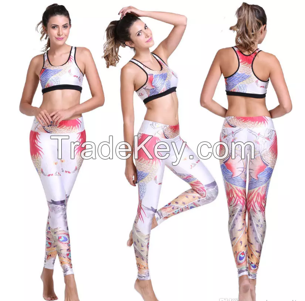 fitness yoga pants , printing children toddler leggings wholesale