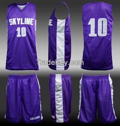 Customized Online Custom Club Team Basketball Uniform Shirt Set Jersey