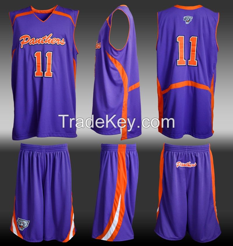 Custom Sublimated Prints Basketball Uniform Kit Jersey & Short