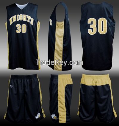 High quality sublimated basketball uniform ,best basketball jersey design