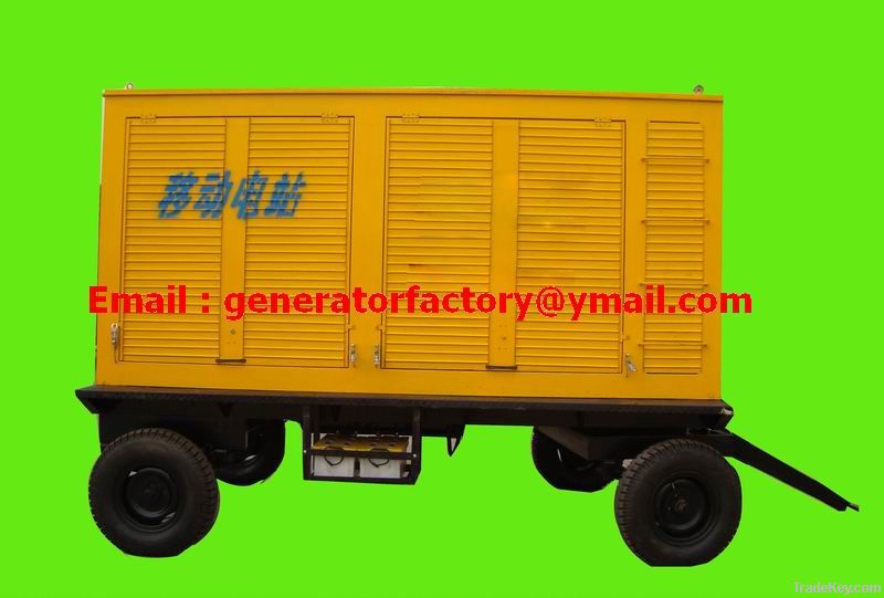 50KW Trailer diesel generator , mobile diesel generator