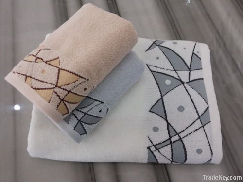 supply high quality cotton jacquard face towel