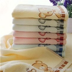 supply 100% cotton jacquard face towel