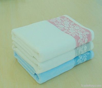 supply high quality cotton jacquard bath towel