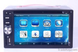 6.2 Inch Car DVD Player For Universal Car, GPS, DVD, BT, TV, PIP Function