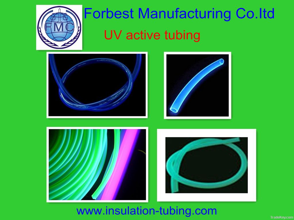 Colouful UV Active PVC tube