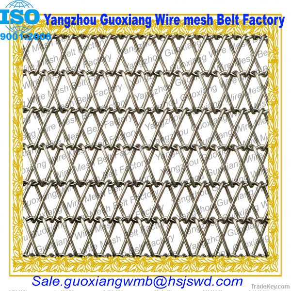 Reinforced rod wire mesh belt