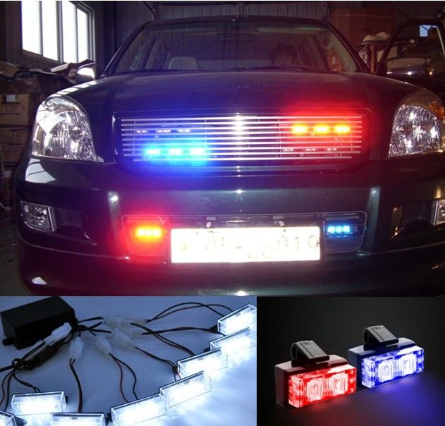 warning light-car grille strobe light system LED248