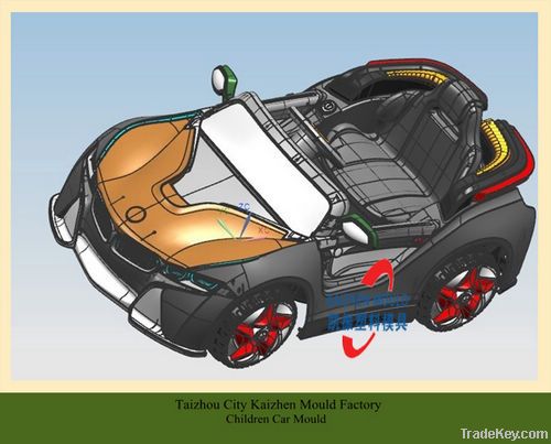 Plastic kid electric car mould, children car mould