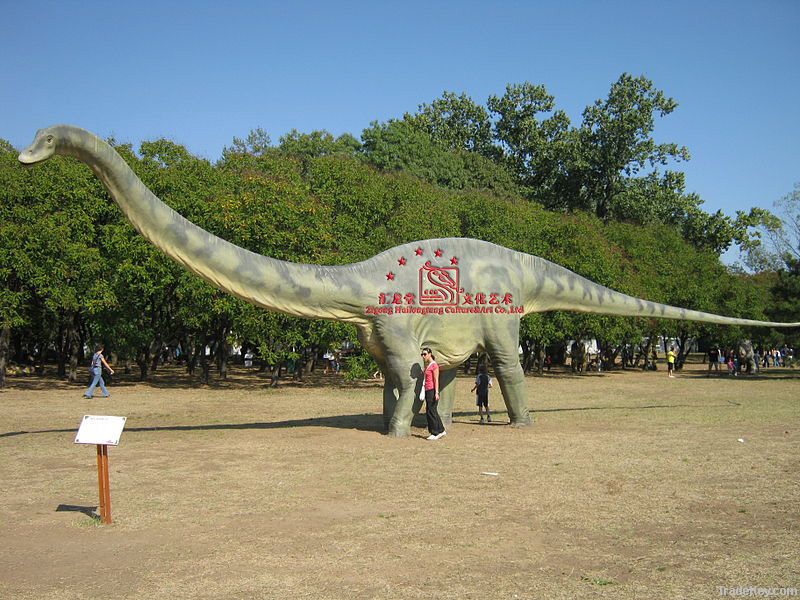 Life Size Dinosaur Model In Wildlife garden
