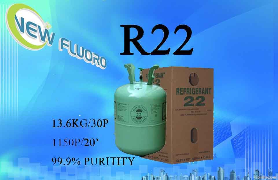 30lb 13.6kg r22 refgerant 99.9%purity airconditioner