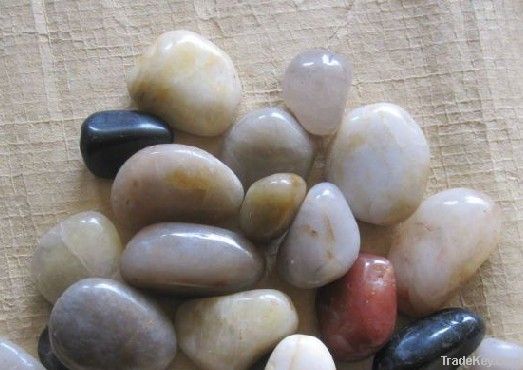 mixed polished pebble