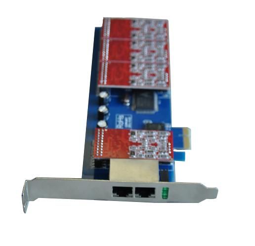 SinoV-TDM810E 8 fxs/fxo pci-e asterisk card for 2U classis high