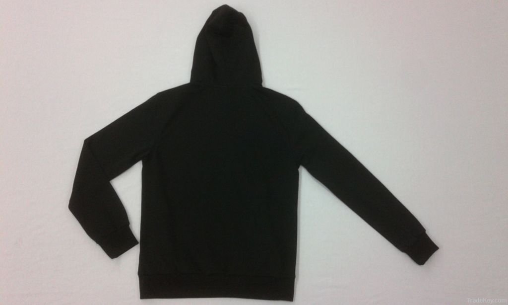 100% cotton men's terry jacket with hood