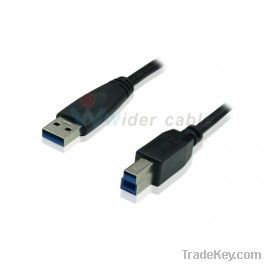 Black USB3.0 AM to BM cable