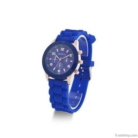 Classic Silicone Band Unisex Fashion Quartz Wrist  Sport Watch
