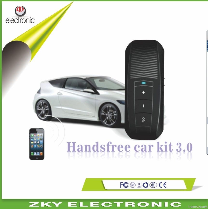 2013 New arrival best sound quality ual phone bluetooth car kit