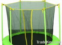 TRAMPOLINE with inside net and Green color (8 Feet Foldable)