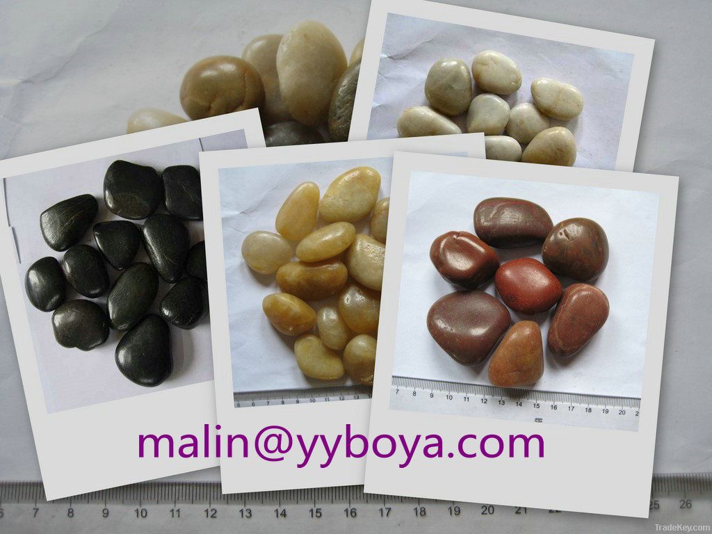 pebble stone, paving pebbles, decorative natural river rock