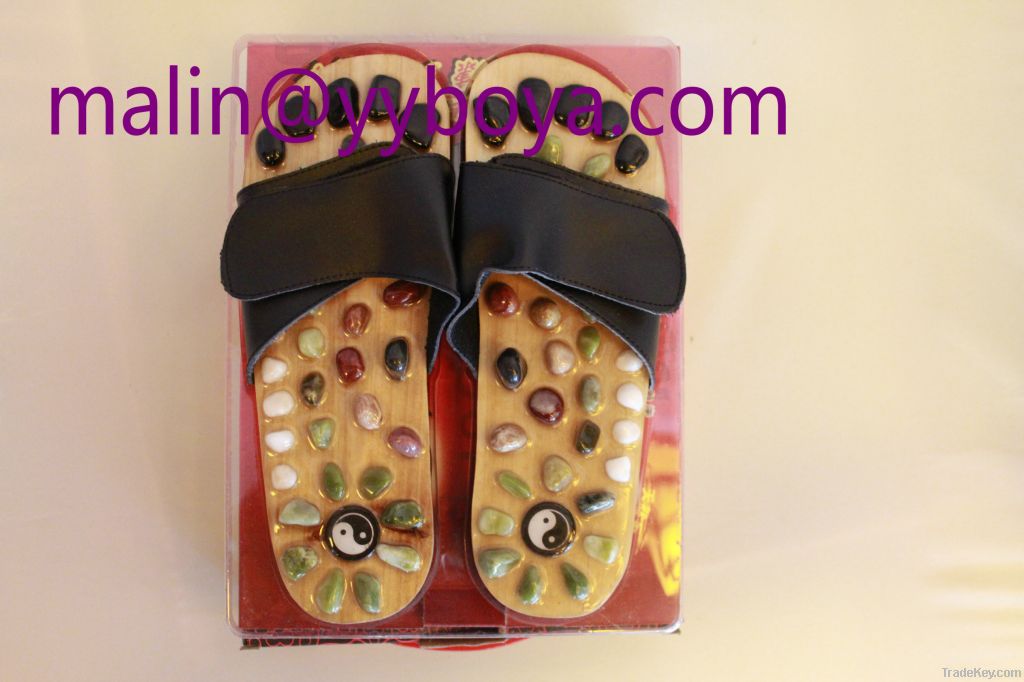 massage stone slipper, massage stone shoes, flip-floper