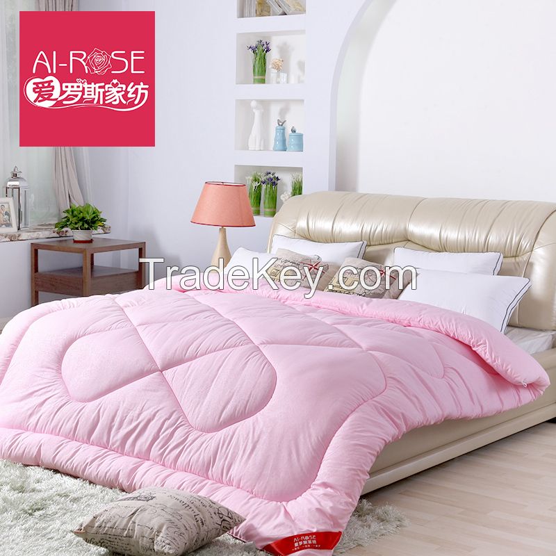 Soft and warn 100%microfibre filling quilt whole sale