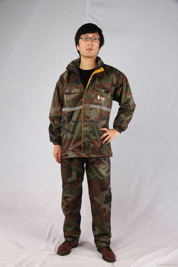 Big Flower Camouflage Rainsuit