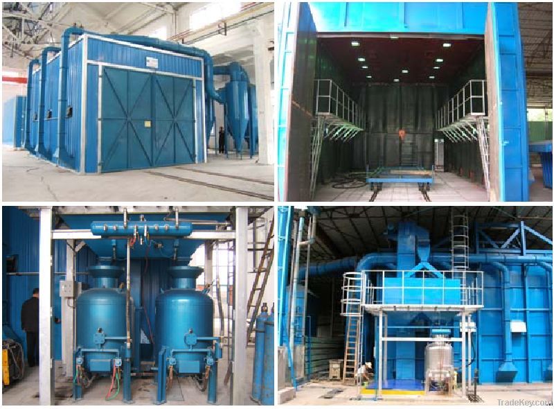 shot blasting chamber