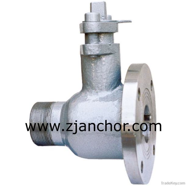 Flanged discharge valve