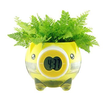 flowerpot clock