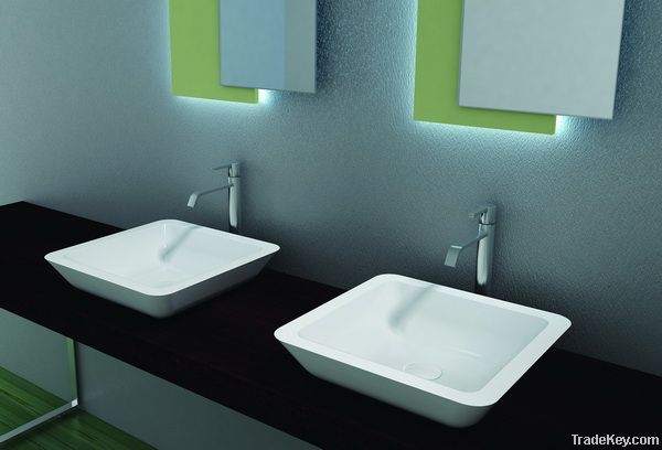 Stupendous Solid Surface Bathroom Wash Basins PB2058