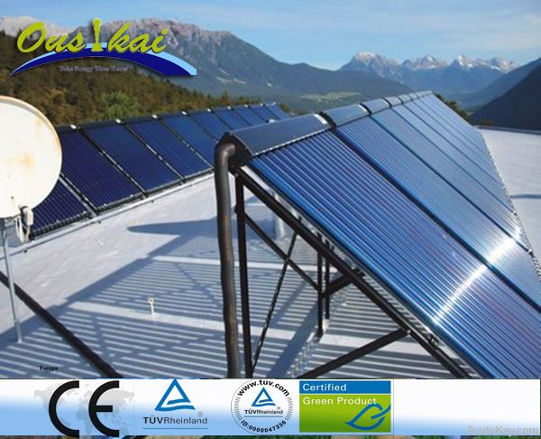 separated pressurized solar water heater for household