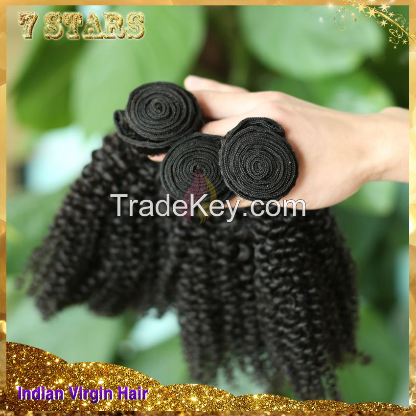 high quality natural color dyeable brazilian virgin hair kinky curly