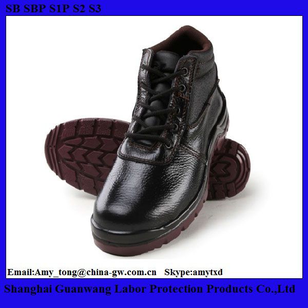 Mid Cut Genuine Leather Safety Shoes&amp;Boots Supplier In China