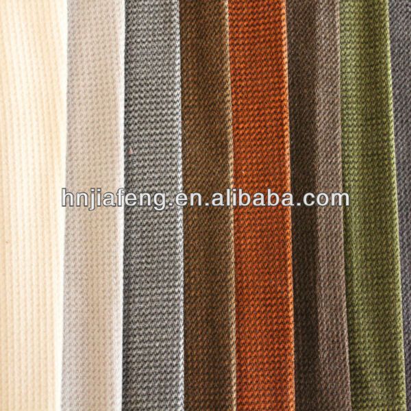 Super soft 100% polyester stripe design fabric for sofa ,upholstery, car seat covering,velour,chair cover