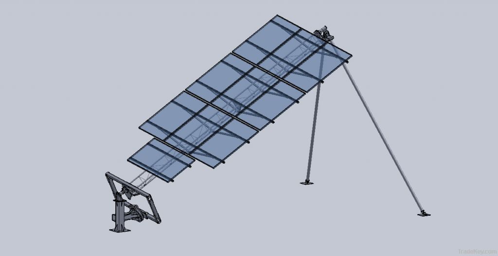 Oblique single axis tracking system